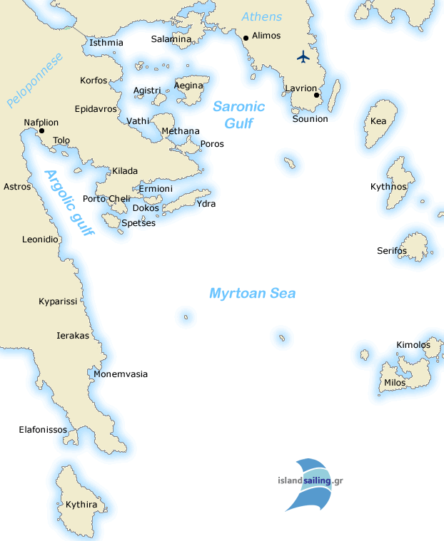 Chart of the Saronic Gulf
