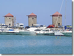 Rhodes sailing charter base at Dodecanese