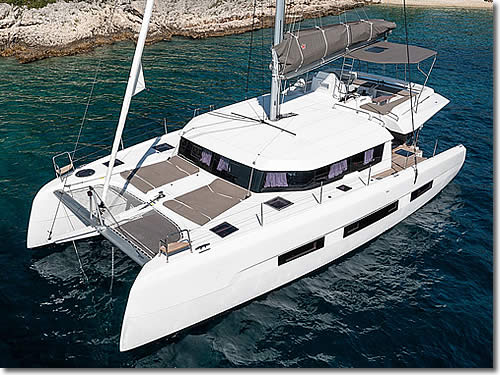 Rent the catamaran yacht Dufour-48- skippered