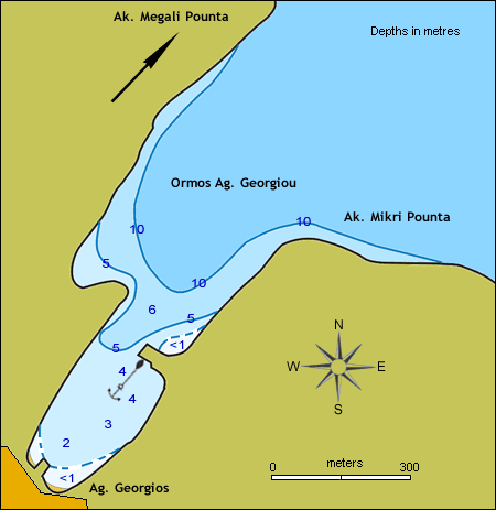 Agios Georgios port at Iraklia or Heraklia island