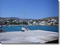 Iraklia port - the mooring dock