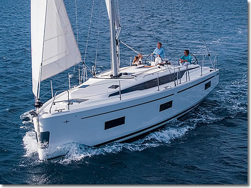 Rent the 3 cabins yacht Bavaria - C 42