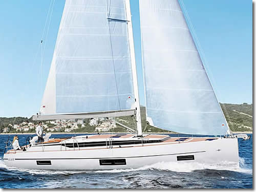 Rent the 4 cabins yacht Bavaria - C 45
